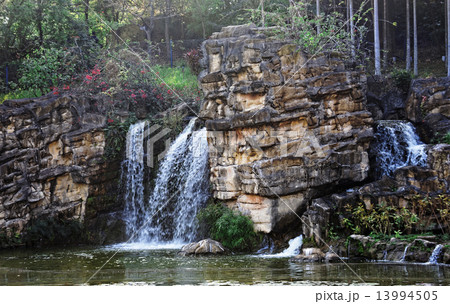 Waterfall and blue stream 13994505
