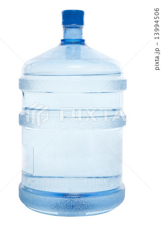 big blue plastic bottle for potable water 13994506