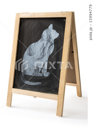 Chalk rubbed out on blackboard isolated Chalk rubbed out on blackboard isolated 13994779