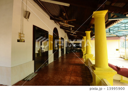 Corridor of Kampung Duyong Mosque a.k.a Masjid Laksamana Melaka in Malacca 13995900