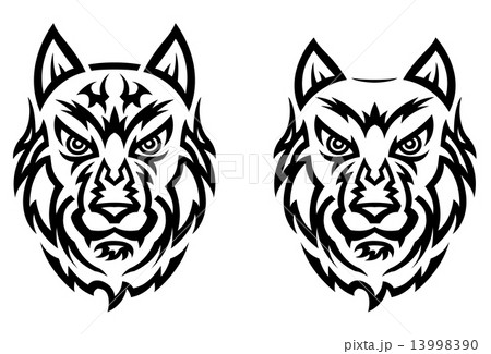 Tribal Coyote Wolf Emblem Tattoo Royalty Free SVG Cliparts Vectors And  Stock Illustration Image 29497859