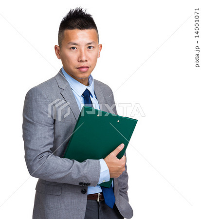 Businessman with clipboard Businessman with clipboard 14001071