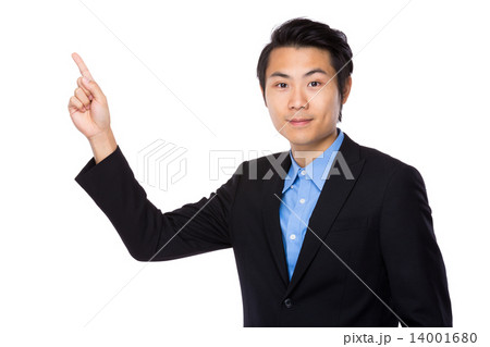 Businessman with finger up 14001680
