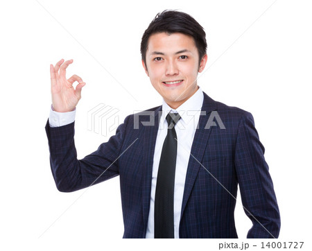 Business man with ok sign 14001727