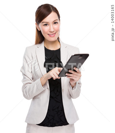 Business woman with tablet Business woman with tablet 14003165