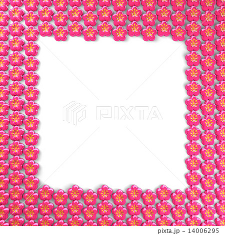 Flower Icons Frame With White Text Space Flower Icons Frame With White Text Space 14006295