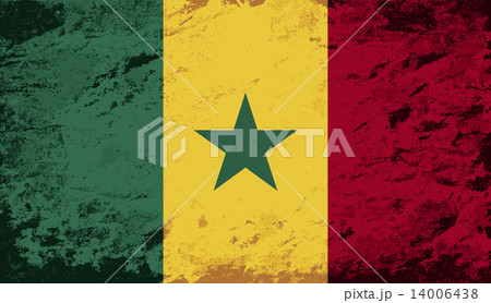 Senegalese flag. Grunge background. Vector illustration Senegalese flag. Grunge background. Vector illustration 14006438