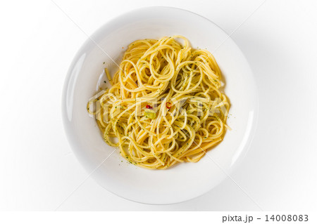 ペペロンチーノ　パスタ　俯瞰　 Pasta pepperonchino 14008083