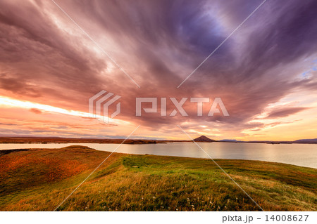 Sunset at Lake Myvatn 14008627