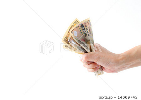 お金を握る手 お金を握る手 14009745