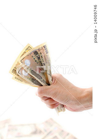 お金を握る手 お金を握る手 14009746