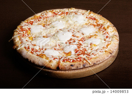 Fresh baked cheese pizza 14009853