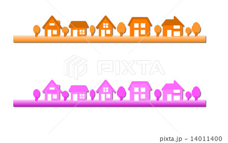 シンプルな街並み 14011400