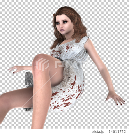 逃げる女性 14011752