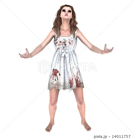 逃げる女性 14011757