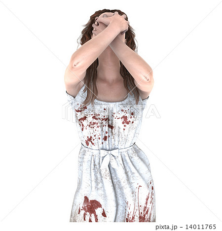 逃げる女性 14011765