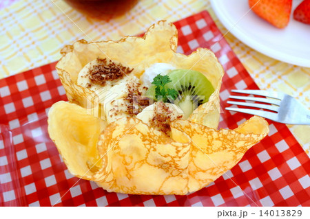 チョコバナナのクレープ チョコバナナのクレープ 14013829