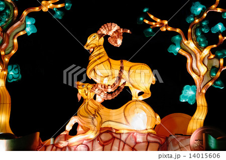 Goat Lantern in Lunar New Year 2015 Celebration 14015606