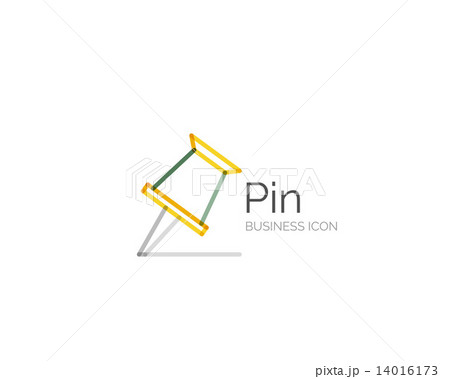 Line minimal design logo pin 14016173