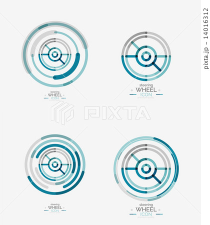 Car steering wheel icon 14016312