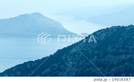 Top morning sea view (Greece,  Kefalonia). 14016387