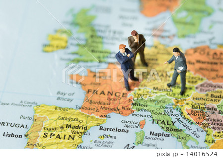 ビジネス・外交イメージ(世界地図-ヨーロッパ) 14016524