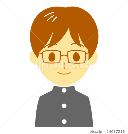男子学生　顔 14017216