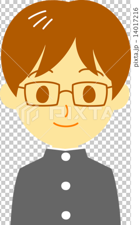 男子学生　顔 14017216