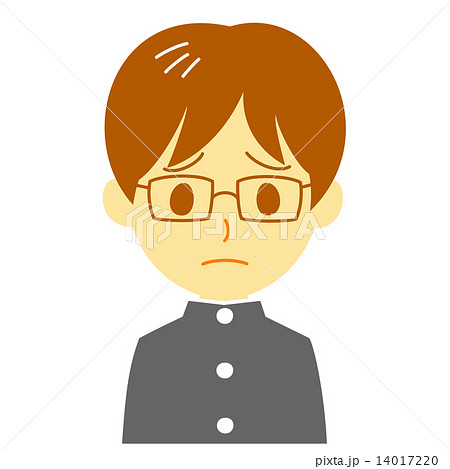 男子学生　困り顔 14017220