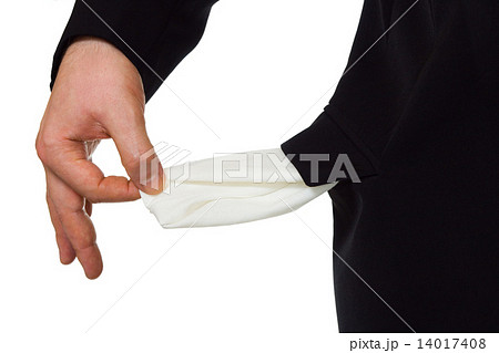 Hand and empty pocket 14017408