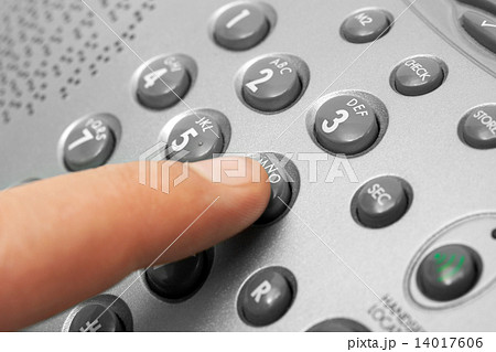 Finger and phone keypad 14017606