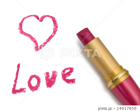 Word Love, heart and lipstick 14017650