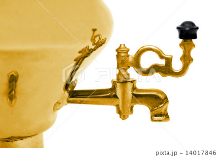 Retro russian samovar, close-up 14017846
