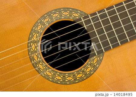 Classical acoustic guitar, close-up Classical acoustic guitar, close-up 14018495
