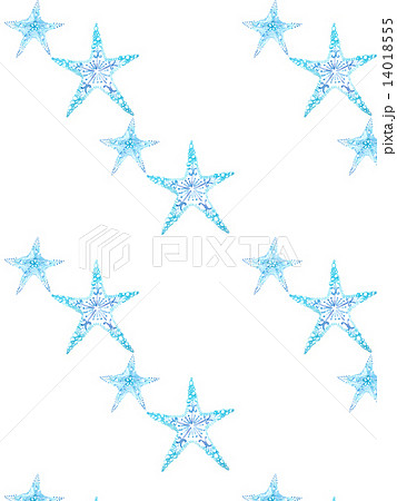 ヒトデ フレーム 枠 海星 人手 海星 人手 海の生物 星型 星形 星 模様 イラスト 水彩 のイラスト素材