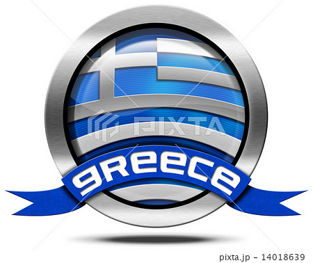 Greece Flag - Metal Icon 14018639