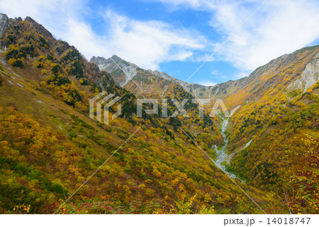 北アルプス 穂高連峰 涸沢カールの紅葉 北アルプス 穂高連峰 涸沢カールの紅葉 14018747