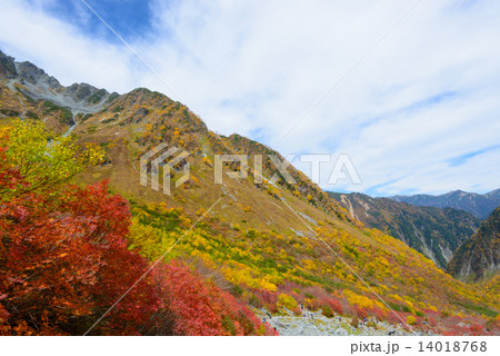 北アルプス 穂高連峰 涸沢カールの紅葉 北アルプス 穂高連峰 涸沢カールの紅葉 14018768