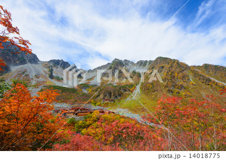 北アルプス 穂高連峰 涸沢カールの紅葉 北アルプス 穂高連峰 涸沢カールの紅葉 14018775