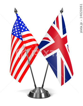 USA and United Kingdom - Miniature Flags. 14020061