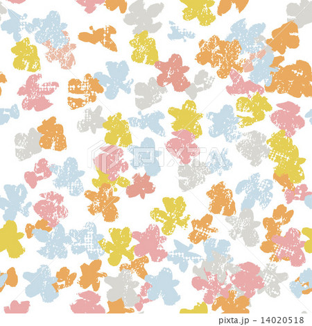 Hand painted textured  motley meadow seamless pattern 14020518
