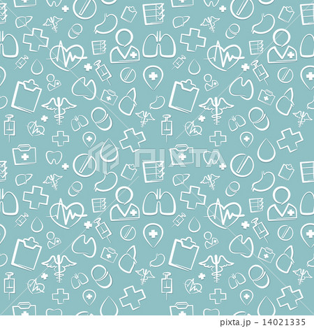 Green Medical Seamless Pattern 14021335