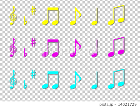 音楽やメロディーを奏でる音符 音楽やメロディーを奏でる音符 14021729