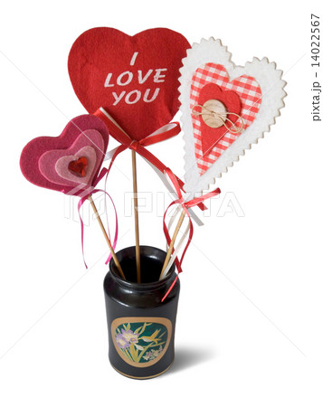 Vase with hearts - I love You Vase with hearts - I love You 14022567