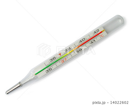Thermometer with green-yellow-red scale 14022602
