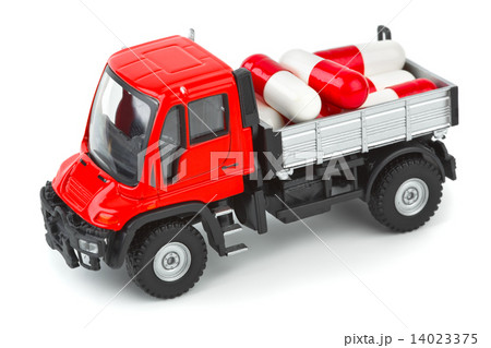 Toy truck with pills 14023375