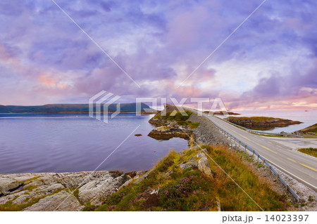 Fantastic bridge on the Atlantic road in Norway 14023397