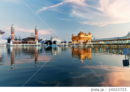 Golden Temple in the evening. Amritsar. India 14023725
