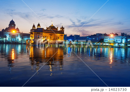 Golden Temple in the evening. Amritsar. India 14023730