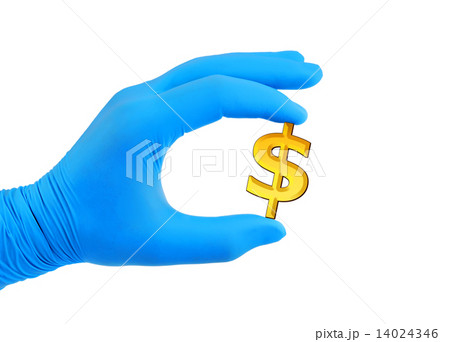man holding gold dollar 14024346